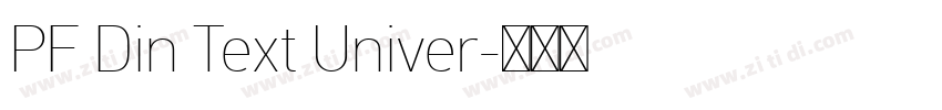 PF Din Text Univer字体转换